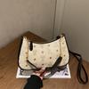 Große strukturierte Ketten-Schultertasche mit Crossbody-Riemen