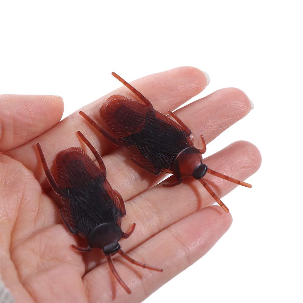 50pcs Bug Roaches Simulation Cockroach Toys Trick Cockroach Prank Toys  April Fool's Day