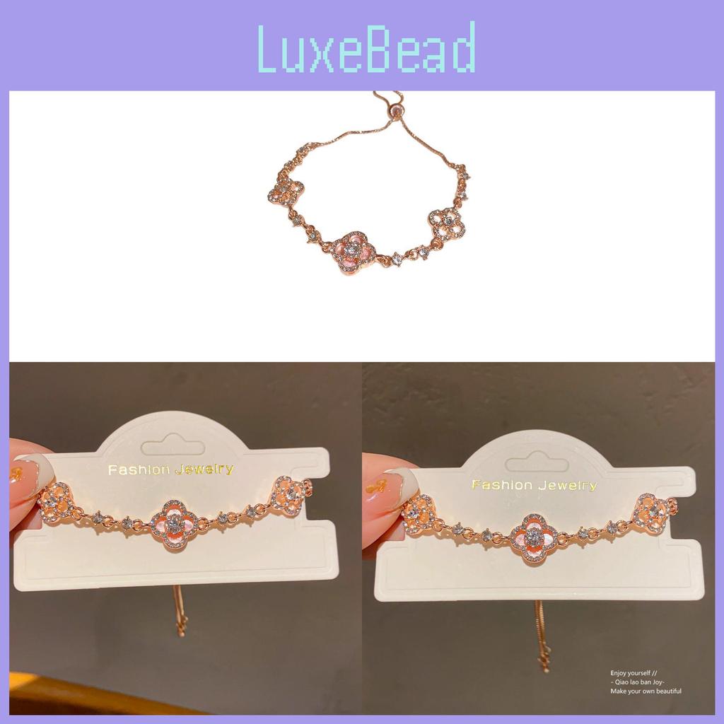 Elegant Floral Alloy Bracelet With Sparkling Zirconia For Women Summer Fashion Accessory