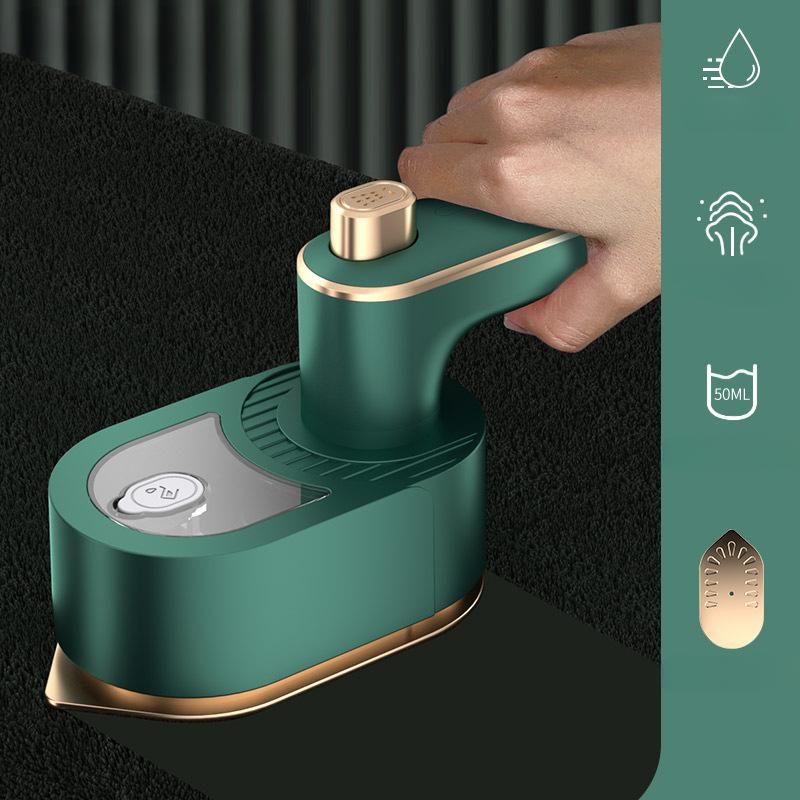 

Новое поколение мини-складной подвесной утюг для влажной и сухой глажки, электрический паровой утюг, ручная гладильная машина для одежды 50 мл 44 Вт для дома и путешествий EU Plug зелёный