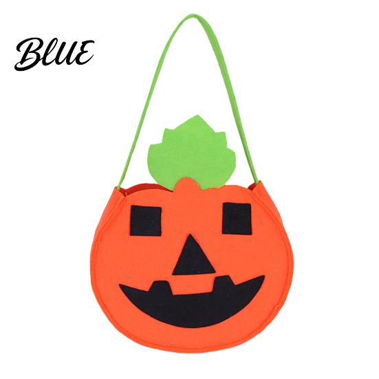 Reusable Pumpkin Candy Holders Halloween Felt Bag Ghost Skull Cat Owl Tote for Lightweight Trick or Treat Pails Kids Non Woven Handbag Party Favor