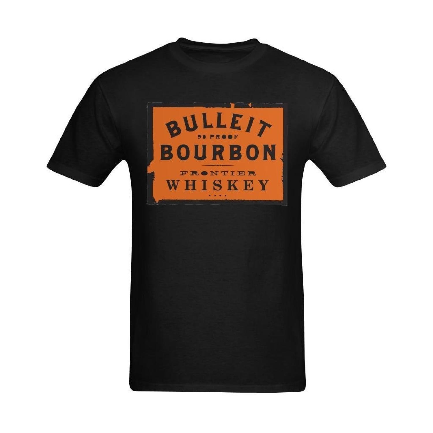 Мужская футболка Nehasigo с дизайном Bulleit Bourbon Whiskey S чёрный