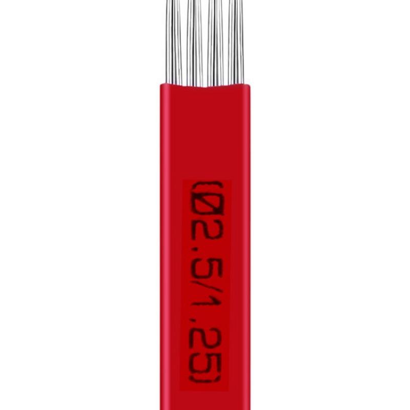 Microblading Manual Shading Needles: Water Mist, Sea Algae, Feathering, Smoke Mist, Light Oxygen for Round 3 To 40 Needles