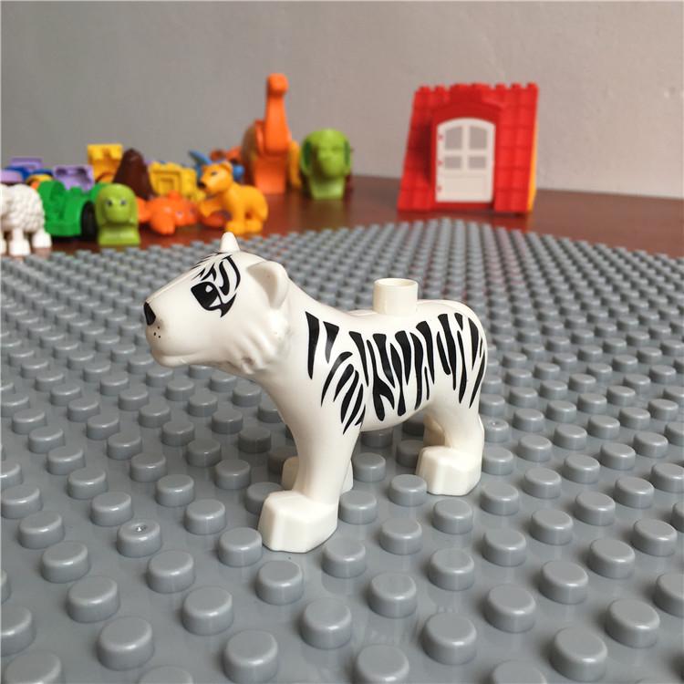 Gegele Lego-Compatible Building Blocks: Large Particles & Small Animal Accessories - Ocean, Zoo, Dinosaur Educational Toys
