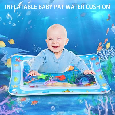 Sea Animal Printed Inflated Water Patting Mat Interactive Water Play Mat For Outdoor Play