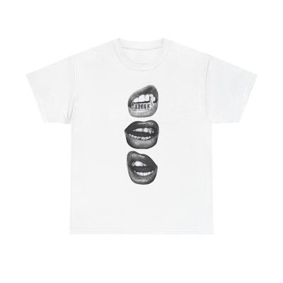 Edgy Lips Graphic Tee | Vintage Streetwear Comfort Colors Shirt