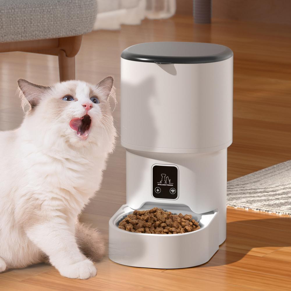 4L Pet Feeder Timing 5V USB Smart Automatic Dog Pet Feeder For Cats Dog Button WIFI APP Intelligent Dry Food Dispenser Dog Bowl