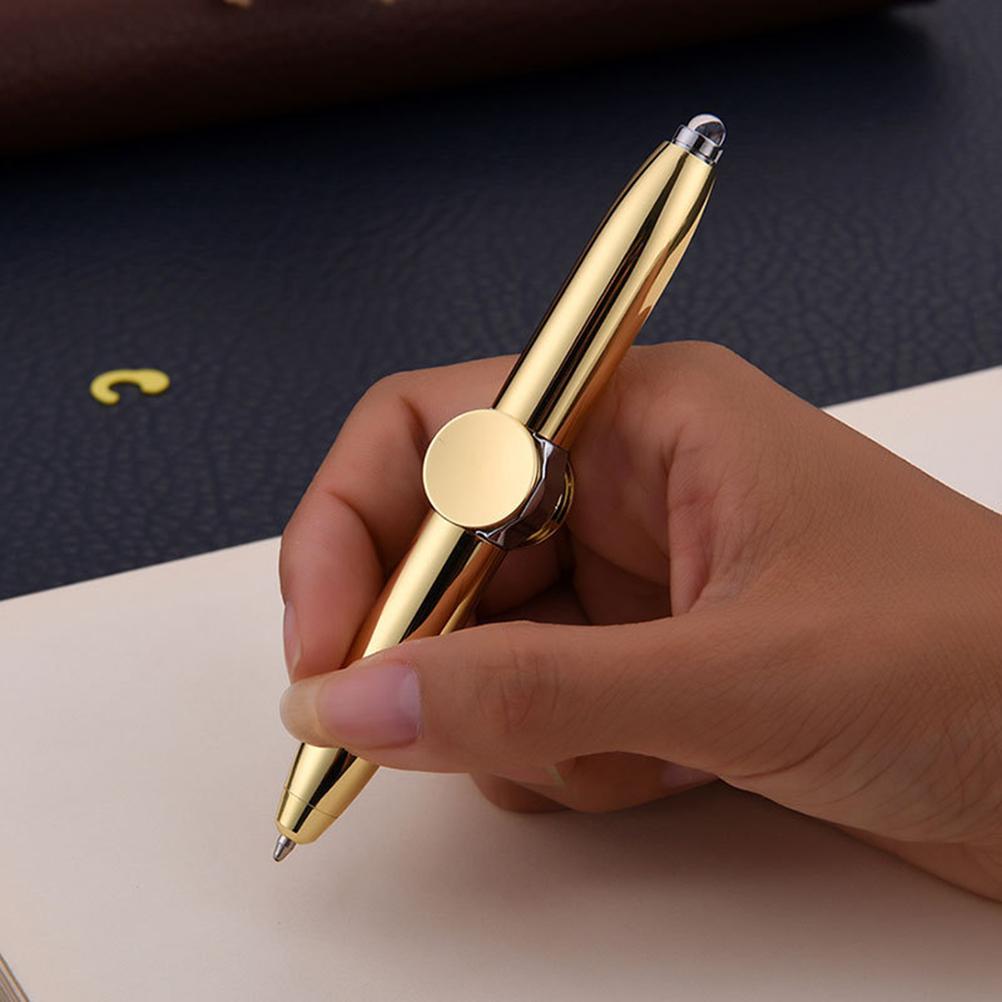 Multi Function Metal Finger  Spinning Toy Scope Pen Light Ball Pen Shape Relieve Stress Toy Gift