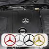 70mm 3D Metal Car Styling Engine Hood Badge Decor Sticker for Mercedes Benz E C G M S A B Class W176 W204 W212 GLC CLA W168 W202 FB1