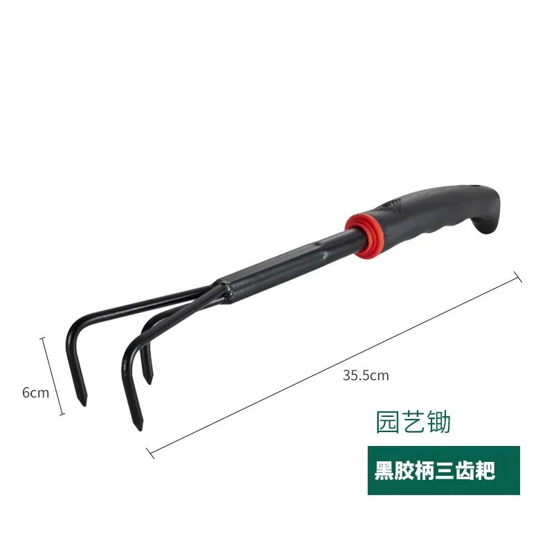 Gartenhandwerkzeug-Set Breite Schaufel Handgrubber Rechen Zweiseitiger Grubber Pflanzwerkzeug zum Graben Umpflanzen Unkrautjäten