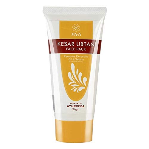 

Jiva Kesar Ubtan 50gm Pack of 1 – Traditional Skin Brightening Face & Body Pack for All Skin Types