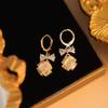 Fashion ins cold wind simple light luxury high-end ear buckle temperament geometric earrings women's small and versatile tide earrings