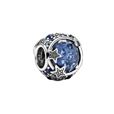 Funkelnder Sternenklare Nacht Blau Charm Damenschmuck 799209C01
