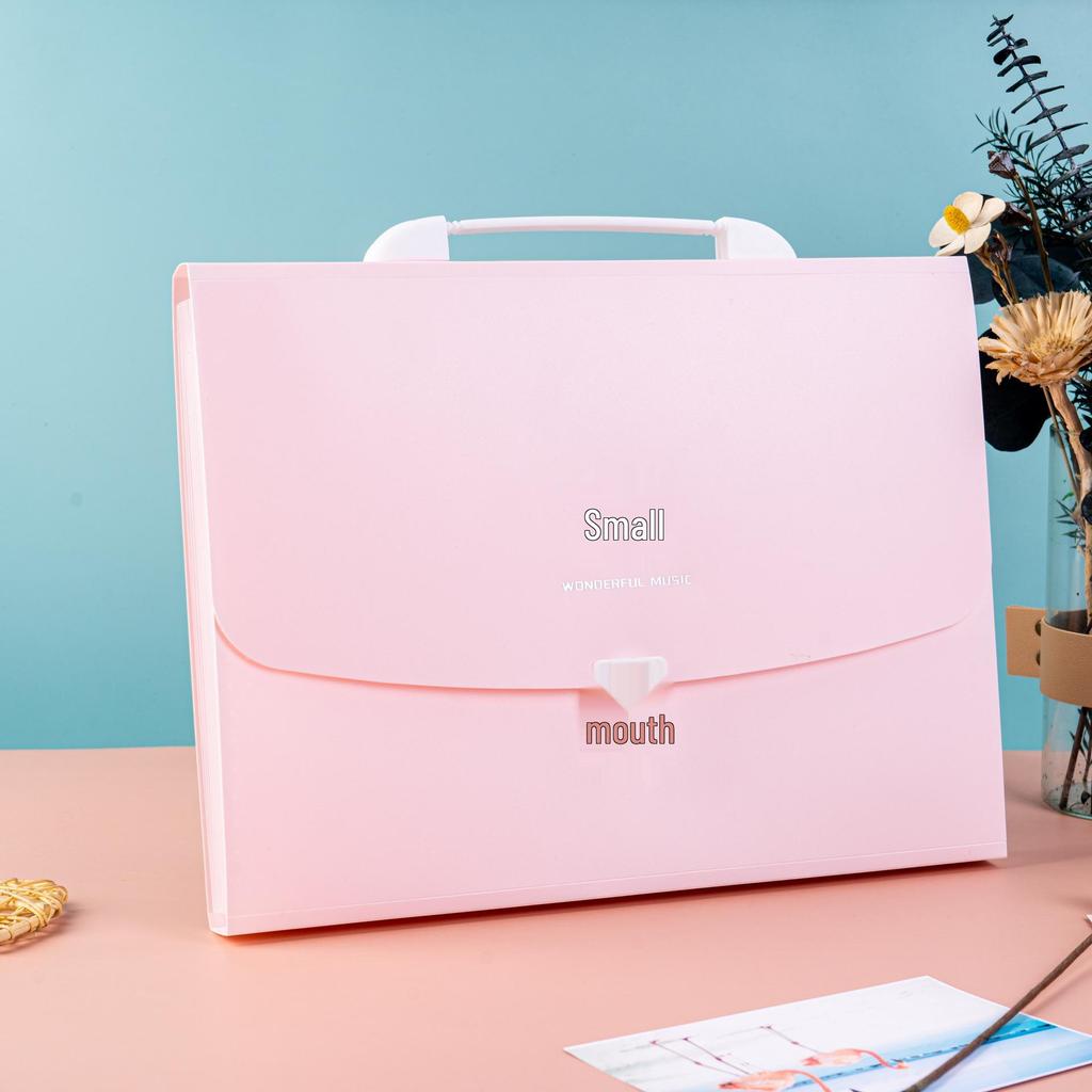 Student Blue 13-Layer Accordion File Folder - A4 Capacity Organizer