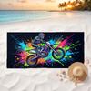 Motorcycle (25) Soft and comfortable beach towel perfect for vacations and poolside use an ideal gift for summer holidays