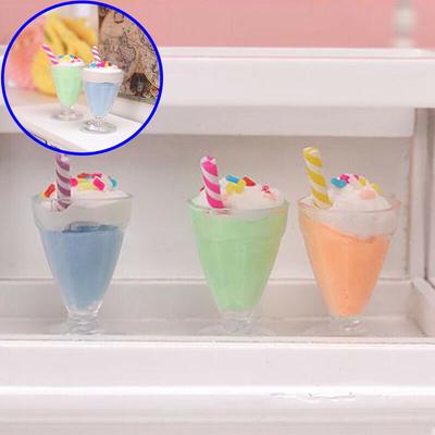 1Pc 1:12 Kitchen Food Special Miniature Dollhouse Accessor WR House Ice Cream Cups Doll