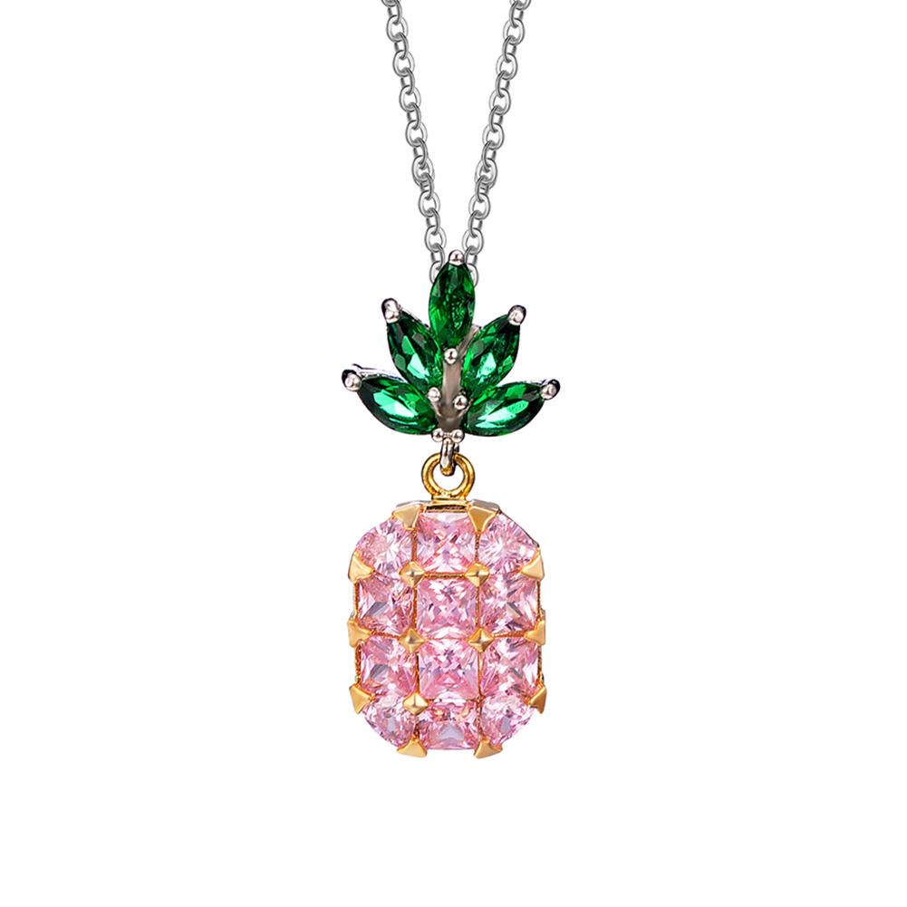 Women Lovely Cartoon Pineapple Shape Earring/Necklace Elegant Fashion Jewelry