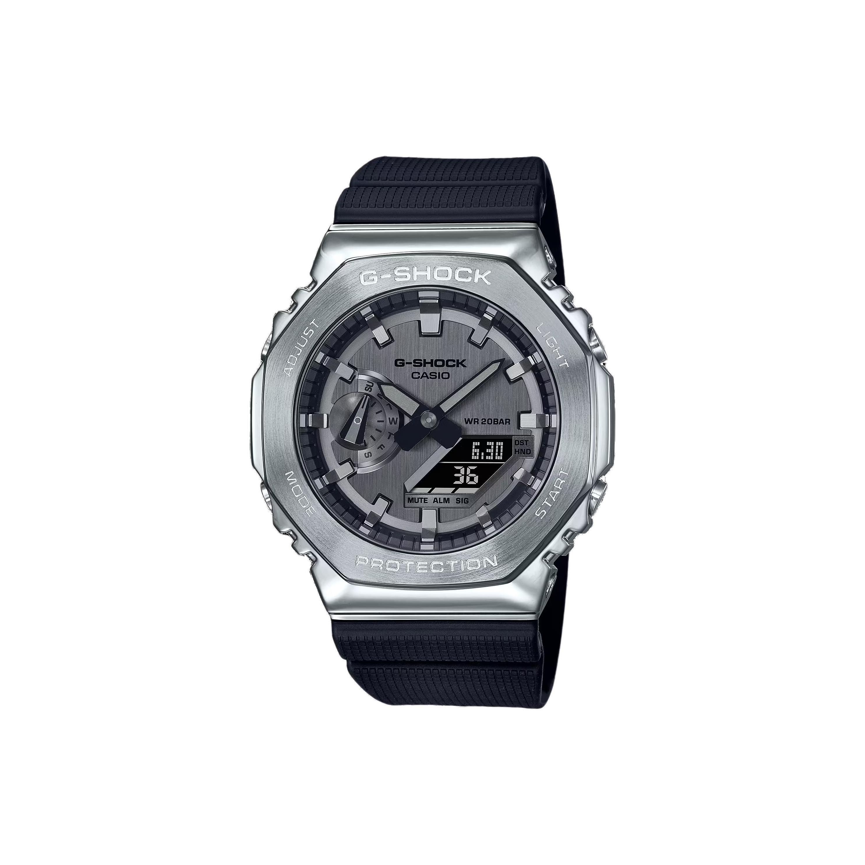 CASIO Men G-STEEL Series Silver Watch GM-2100-1A GM-2100-1A Silver Dial