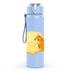1PC Cheese Mouse Cute Cartoon Print 750ml Color Plastic Sports Water Bottle Leakproof Flip Straw Lid Suitable for Sports Office Home Use