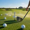 Cleaning Golf Tee Numbered Markings Adjustable Winged Support