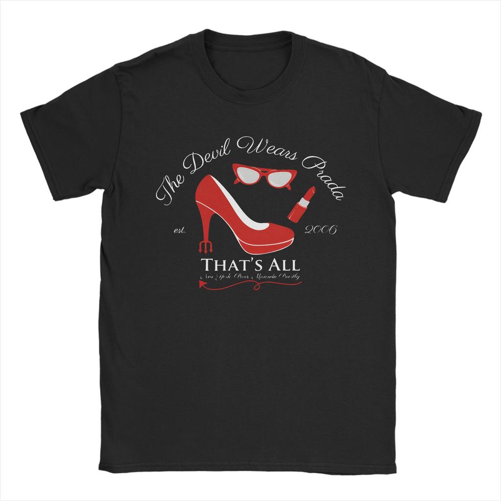Thats All TShirts Unisex Unisex Devil Wears Pradas Funny 100 Cotton Tee Shirt Crewneck Short Sleeve T Shirts 6xl Clothing