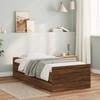 Vidaxl Bed Frame With Drawers, Brown Oak, 90X190 Cm