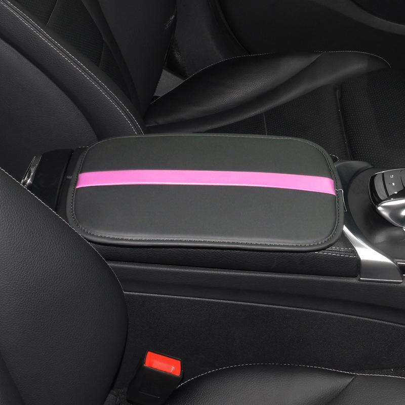 Universal Non-Slip Black Car Armrest Pad - Wear-Resistant Interior Accessory