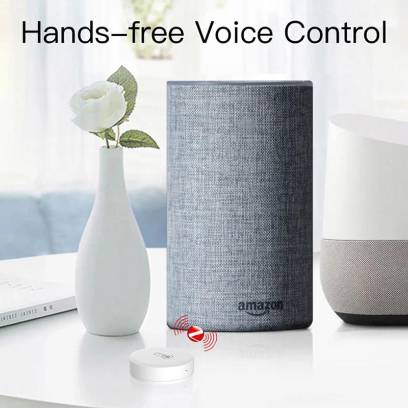 Mini Tuya ZigBee Smart Humidity and Temperature Sensor Smart Home Wireless Temperature Sensor of Alexa Google Home Voice Control