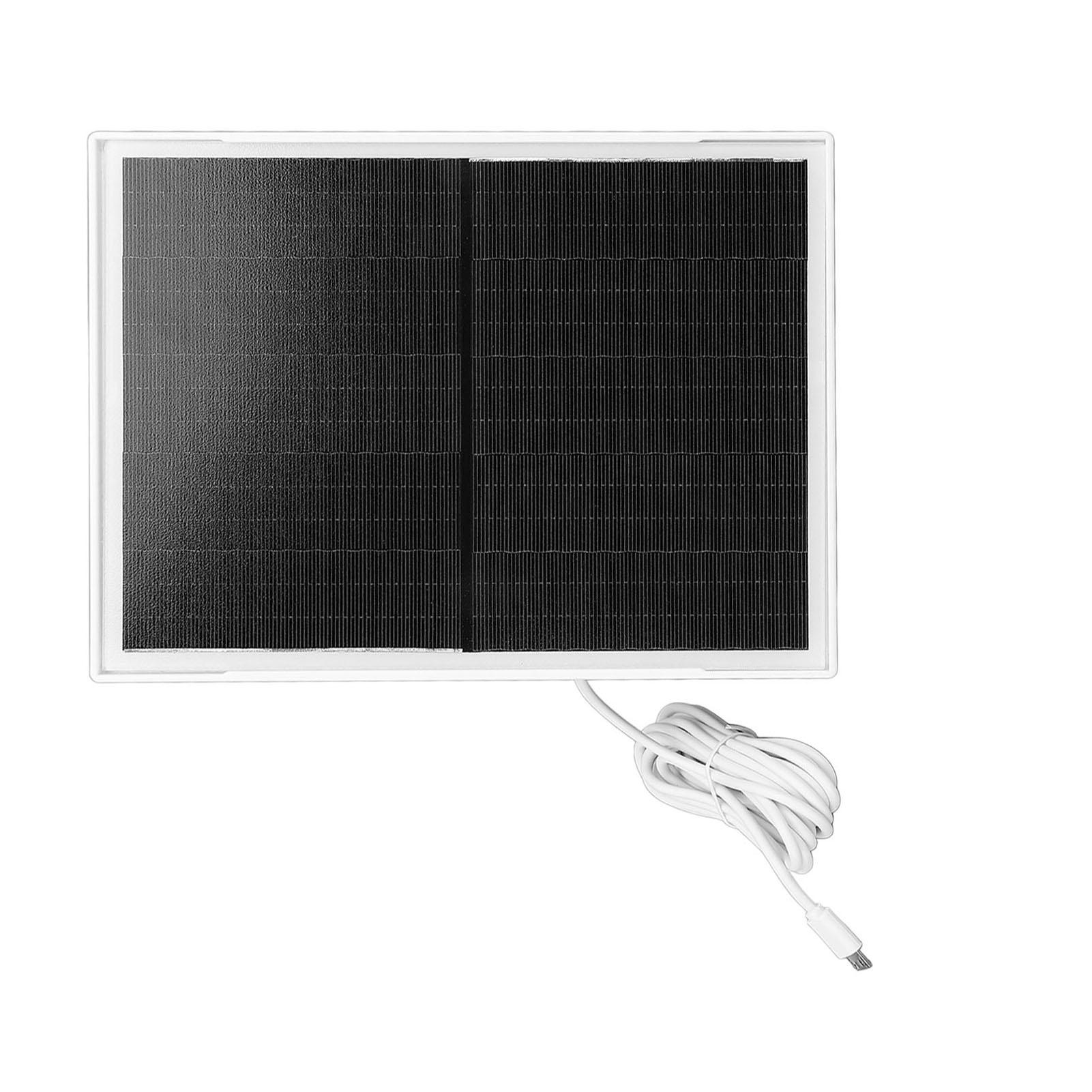 

10W Solar Panel for Security Camera Waterproof 5V Camera Solar Panel Charger with Bracket Micro USB Port for Outdoor