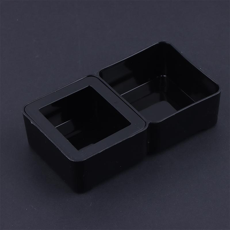 Reptile Breeding Feeder Box Plastic Anti Escape Feeding Bowl Black White Options for Lizard Snake Habitat