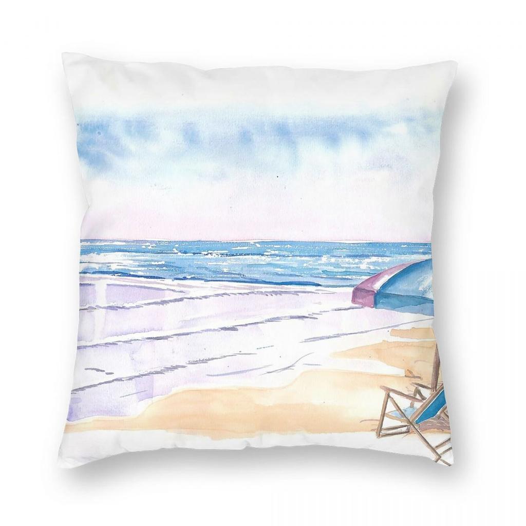 Coopers Beach Southampton Ny Pillowcase Polyester Linen Velvet Printed Zip Decorative Pillow Case Sofa Seater Cushion Cover