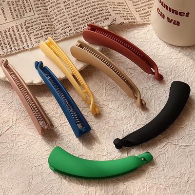 Elegant Plastic Banana Clip Simple Hair Barrettes Fashion Cross Hair Claws  Party