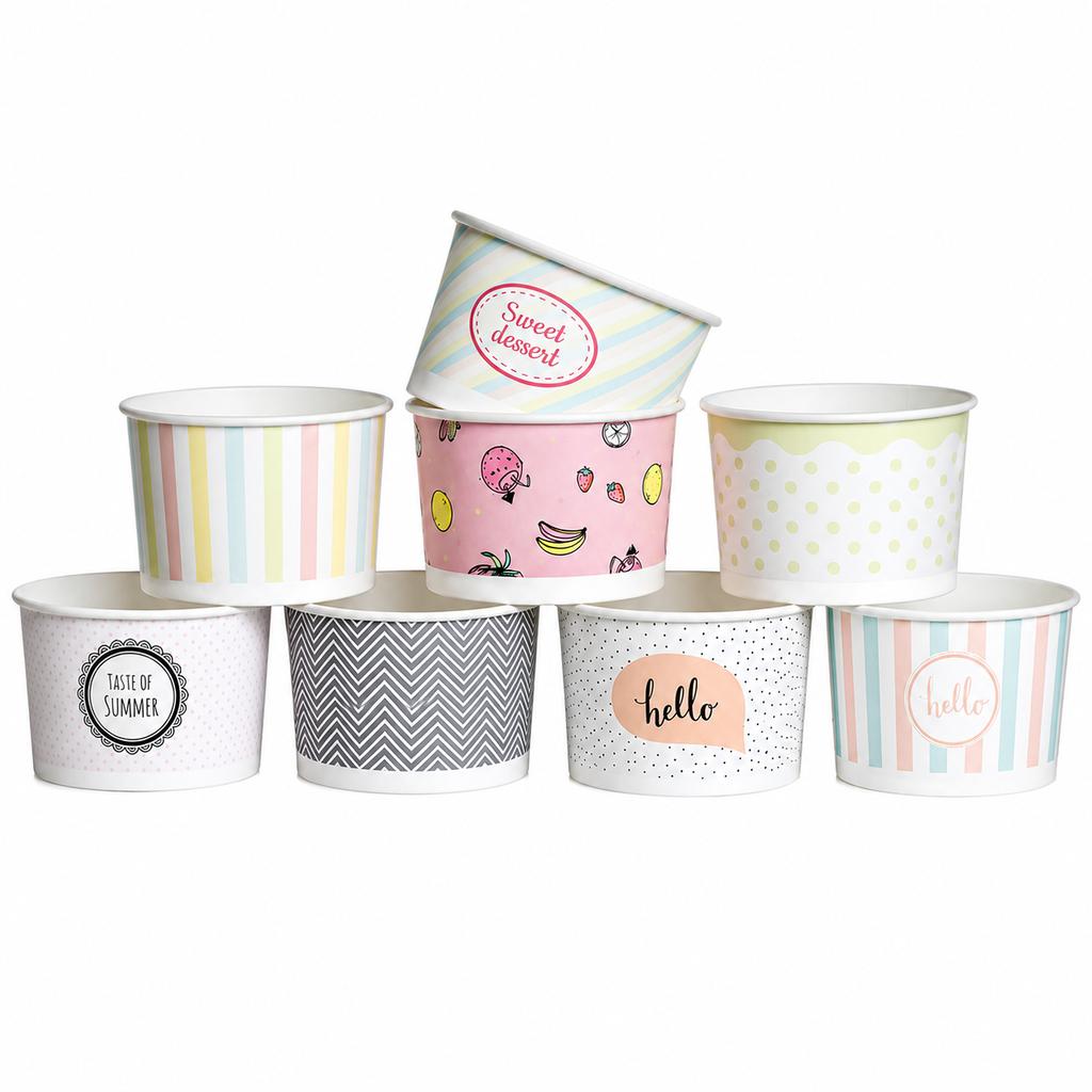 Kram Pastele Paper Ice Bowls .