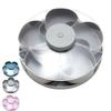 with Lid Divided Serving Tray Rotating Design Spinning Compartment Platter  for Snacks