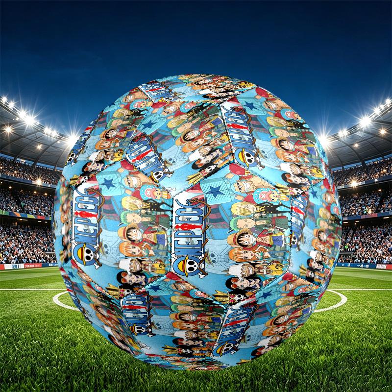 One Piece Print Size 5 Soccer Ball, PU Wear Resistant Football for Match Training and Daily Practice, Birthday Gift for Soccer Fans