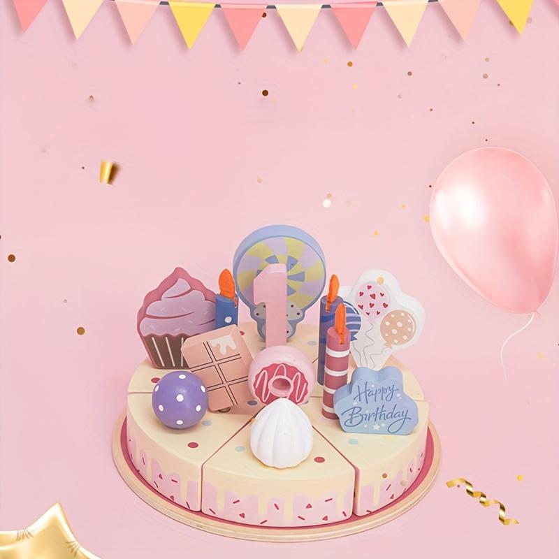 DIY Birthday Cake Simulation Birthday Scene Role Play Interactive Game Free Arrangement Accessories Develop Imagination And Aesthetic Skills