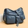 Dámská taška Vintage taška přes rameno Vícekapsá velkokapacitní taška crossbody