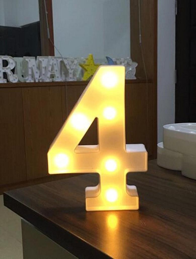 LED Letter and Number Lamp - Perfect for Christmas, Weddings, Proposals, Valentine's Day, and Other Celebrations.
