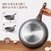 SENSARTE 24cm Frying Pan, Induction & Gas Compatible, Marble Coat, Non-Stick, Non-Toxic, Easy To Clean, Gray, High Heat Efficiency, 1-Year Warranty