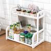 2-Story Kitchen Storage Rack Sliding Cabinet Basket Storage Drawer Multi-Purpose Sink Storage Suitable For Bathroom Kitchen Desk