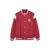 MLB SS24 New York Yankees Logo Color Block Knopfleiste Baseballjacke Unisex Jacken Weinrot 3AJPV0641-50WIS