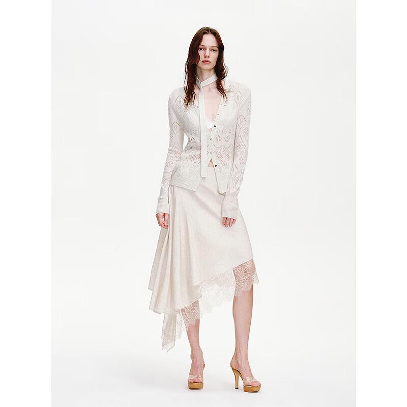 Women s Asymmetric Patchwork Fishtail Skirt M