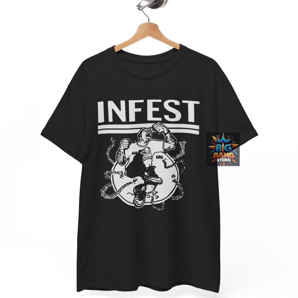 Infest hardcore T-Shirt, Music Band Rock Punk Metal, Unisex tee