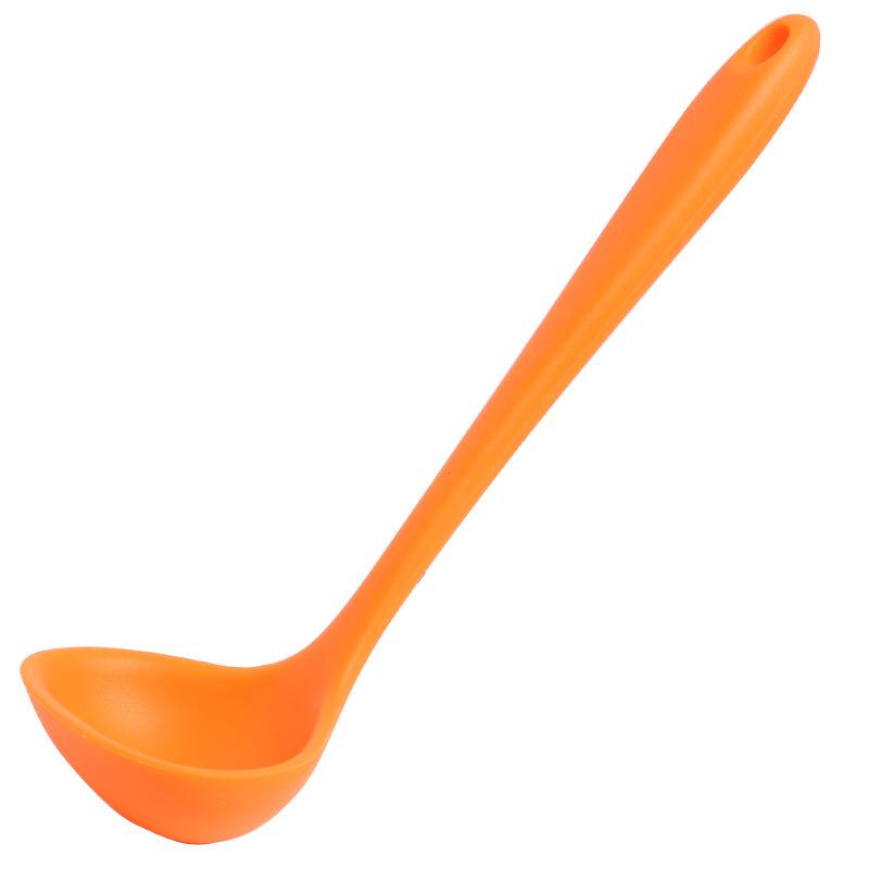 Silicone Ladle Tablespoons Kitchen Cookware Set Food Container Tourist Dishes Non-stick Pan With High Temperature Resistance