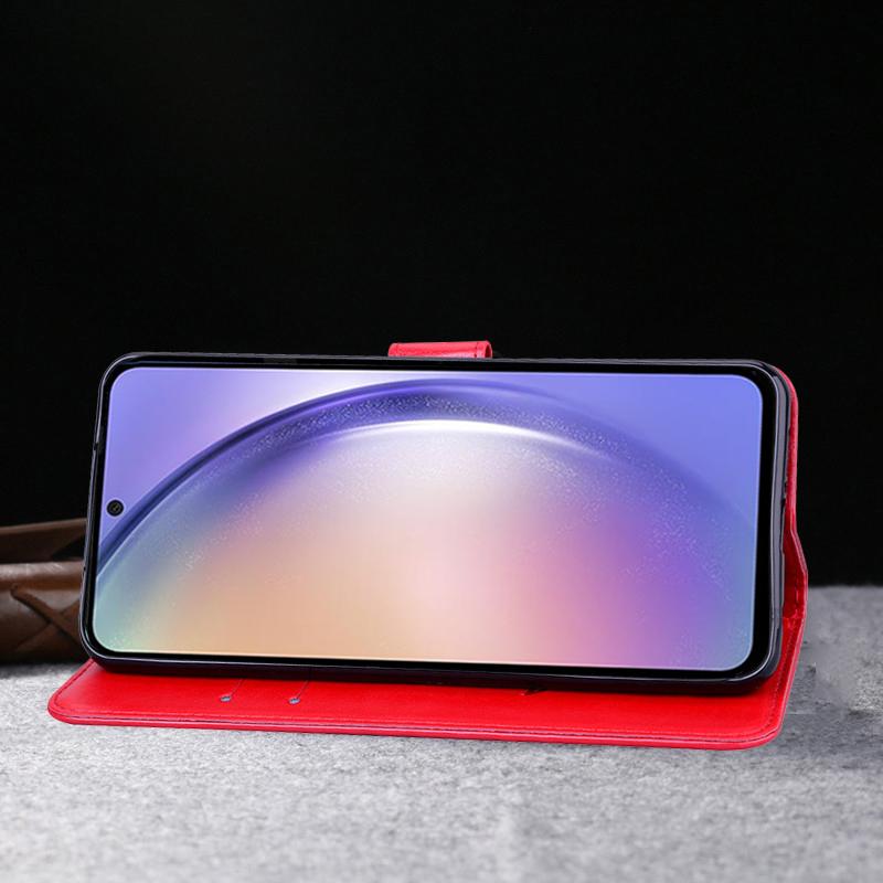 Buch Leder Rose Blume Leder Flip Case für Samsung Galaxy A54 A05S A15 A04S A14 A24 A34 A23 A33 A53 S20 S21 S22 S23 Ultra Plus Brieftasche Telefon Abdeckung