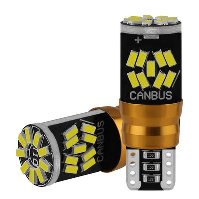 2/1 adet W5W T10 LED Canbus ampuller 27SMD Araç İç Okuma Park Lambası Otomatik Led Gövde Yan Kapı Lambası 6000 K Beyaz