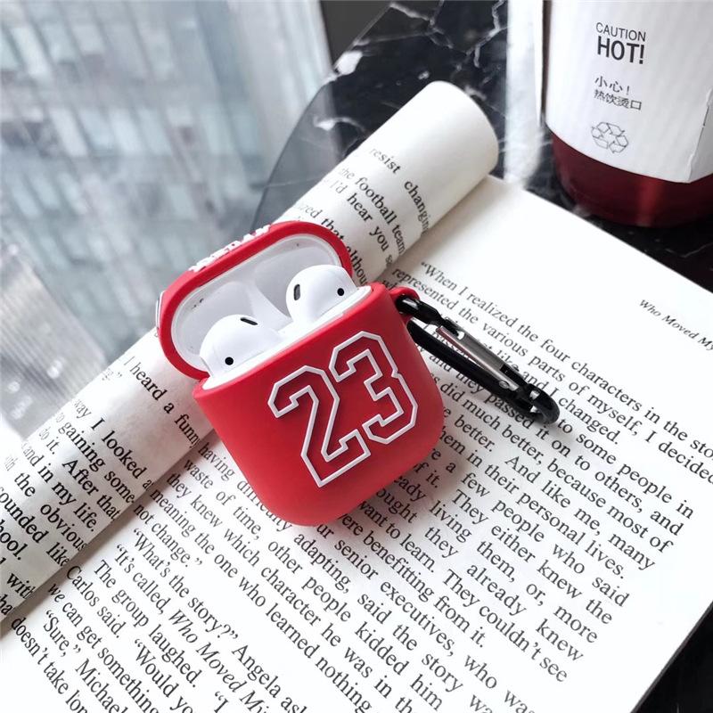 Buy 23 Basketball Suit Soft Silicone Cases For Airpods 1/2 Protective  Bluetooth Wireless Earphone Cover For Air Pods 2 Charging Bag at affordable  prices — free shipping, real reviews with photos — Joom