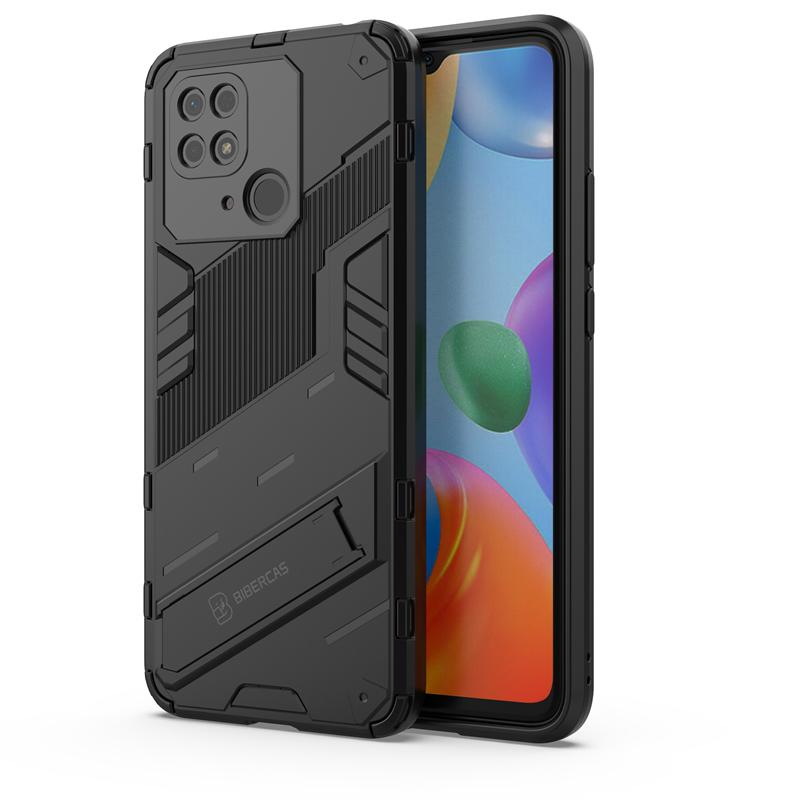 Phone Holder Case For Xiaomi Redmi 10C Case Bumper Hard Armor Full Back Cover For Redmi 10C Case For Redmi 10C 10A 10 9 9C 9A 9T