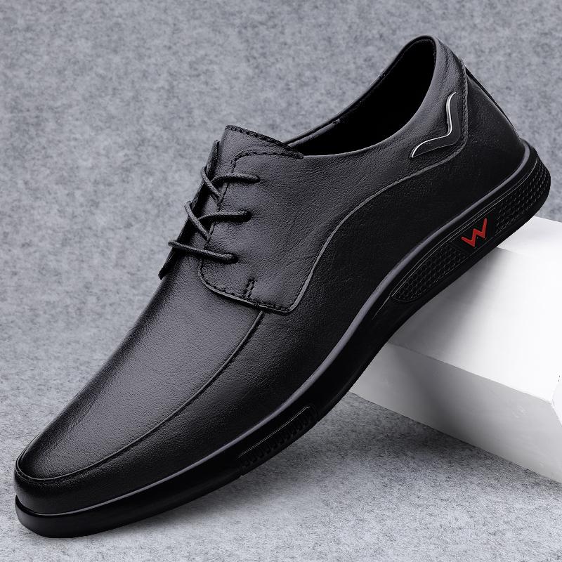 Chaussures en cuir Leak automne semelle souple nouvelles chaussures chaussures décontractées chaussures habillées business