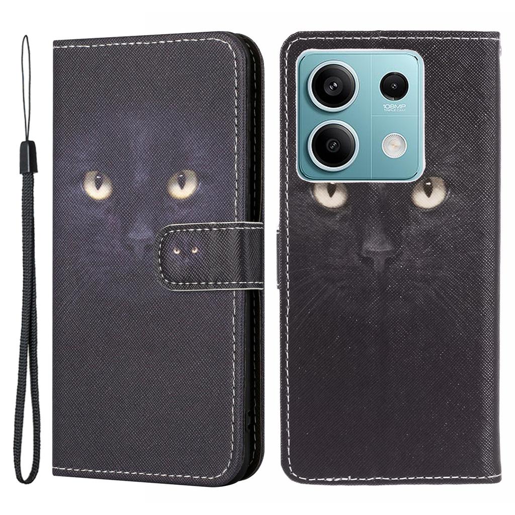 For Xiaomi Redmi Note 13 5G Flip Wallet Case 3D Pattern Leather Phone Cover